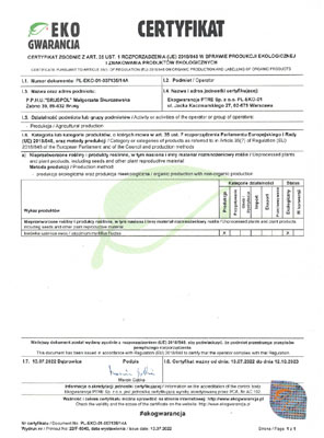 Certificate of Conformity Bruspol 