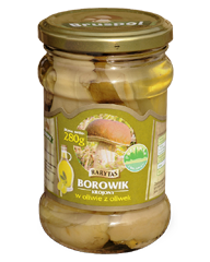 Borowik krojony w oliwie z oliwek 280g