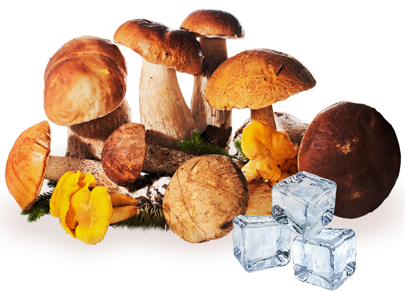 Frozen mushrooms