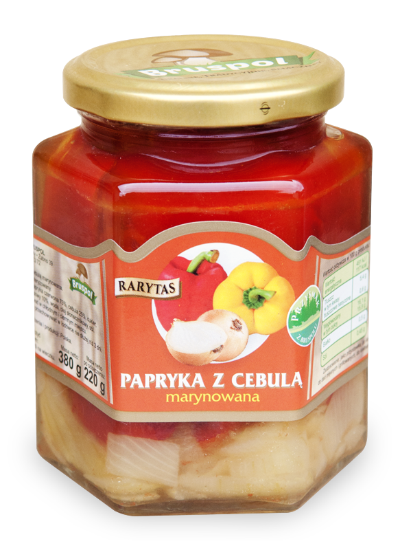 Eingelegte Paprika mit Zwiebel
